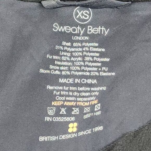 Sweaty Betty Women's Exploration XS Black Recco Hooded Softshell Ski Jacket - Picture 14 of 14